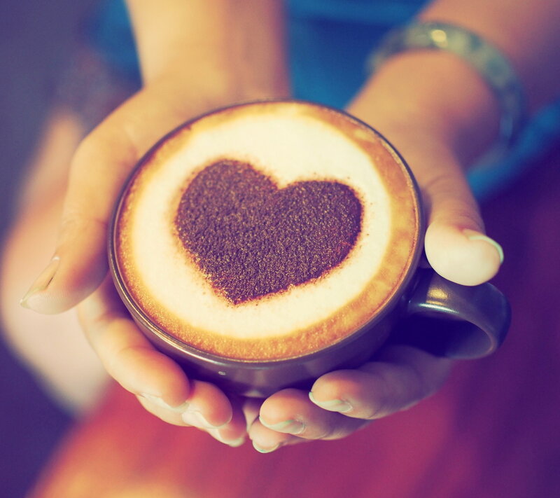Hands Holding Coffee Cup — Brown, Warm