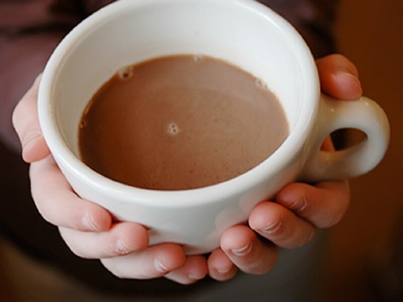 Hands Holding Cup — White