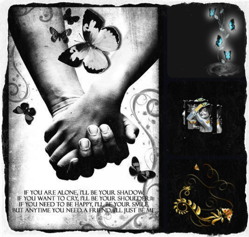 Hands Holding Each Other — Black, Sentimental