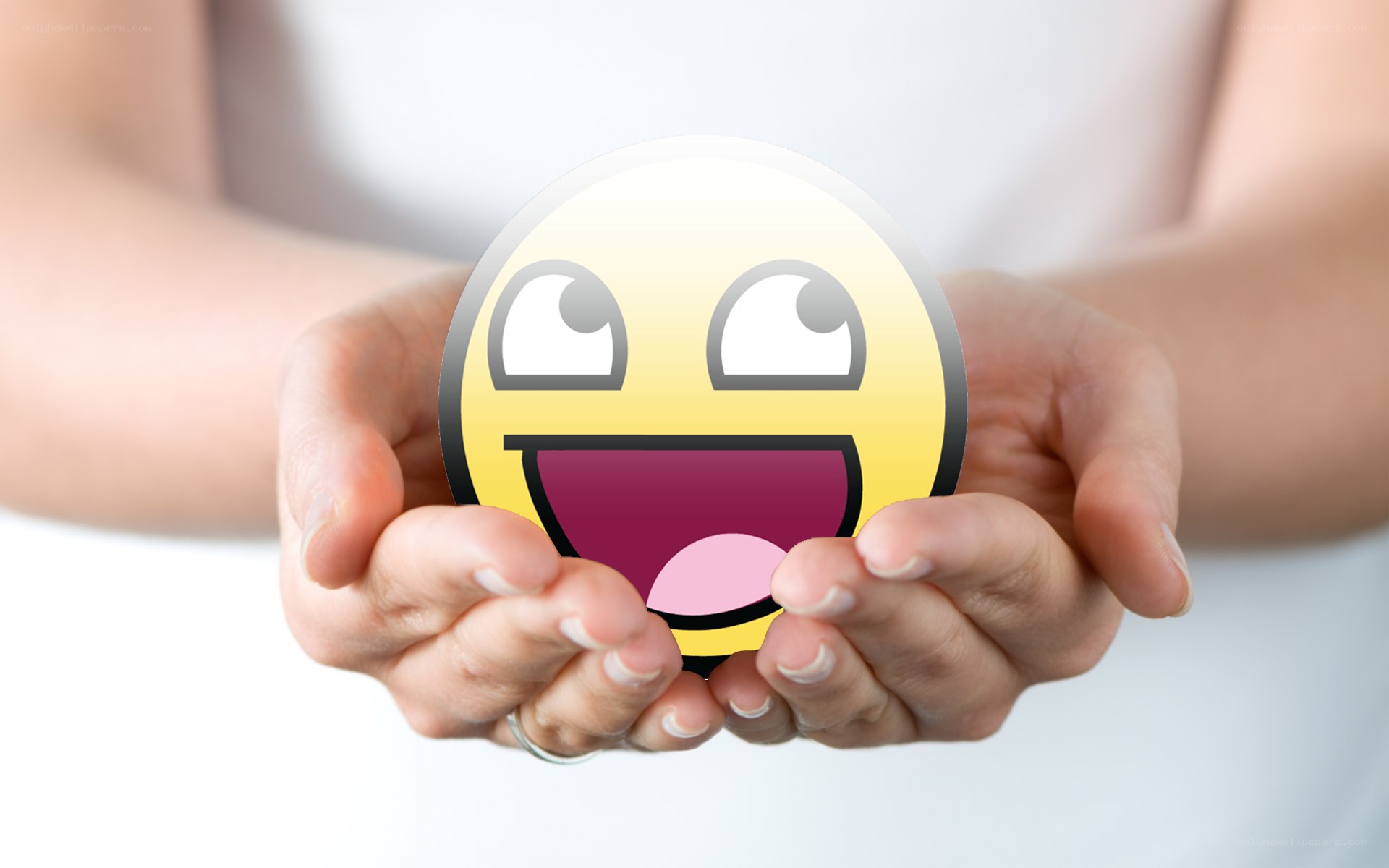 hands holding emoji icon