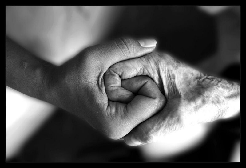 hands holding hands