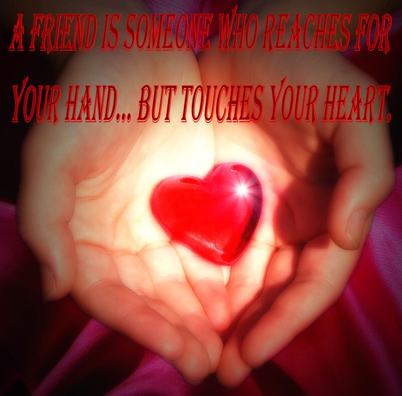 Hands Holding Heart — Red, Sentimental