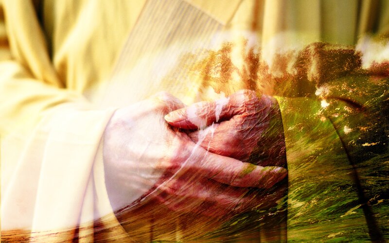 hands holding in prayer