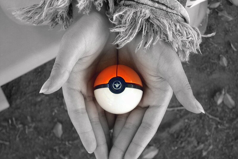 Hands Holding Pokeball