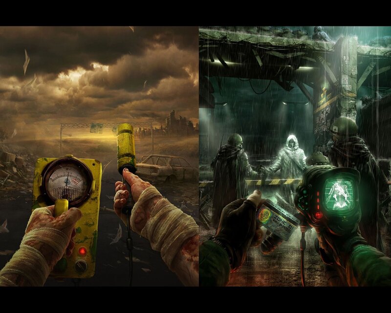 Hands Holding Radiation Detector