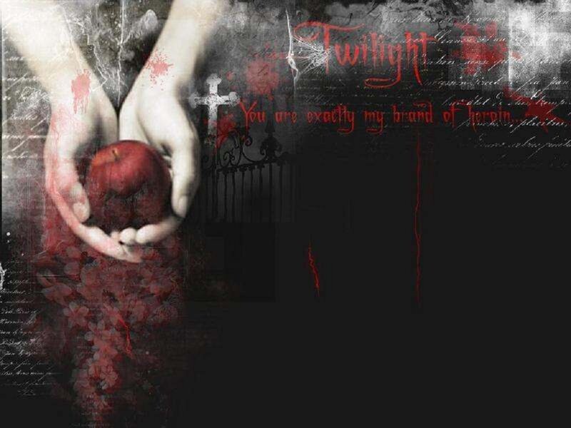Hands Holding Red Apple — Black, Dark, Dramatic