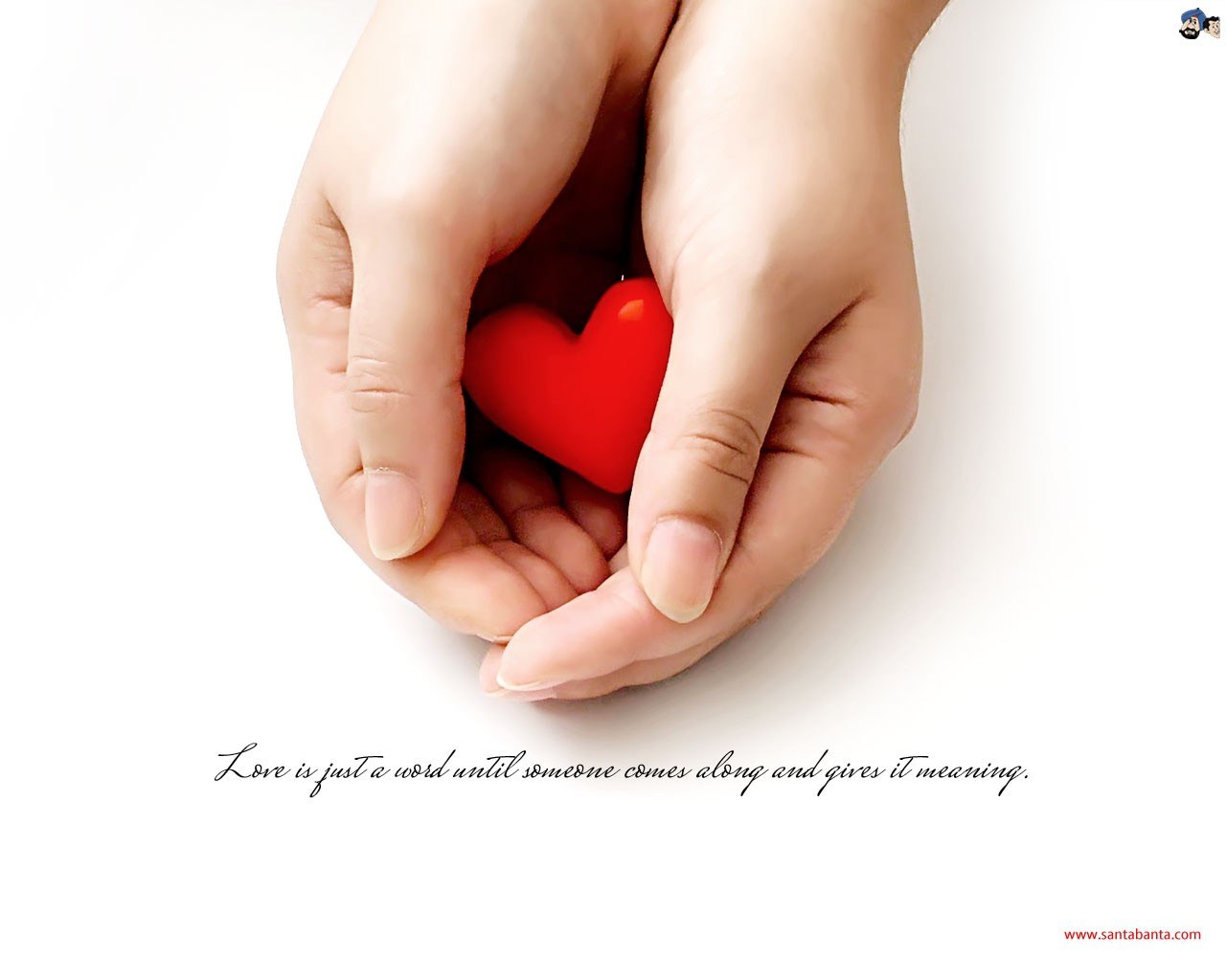 hands holding red heart