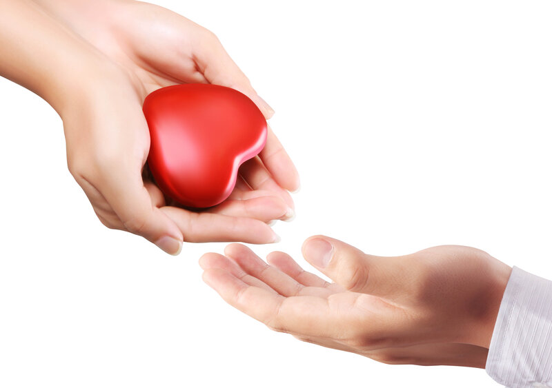 Hands Holding Red Heart — Neutral