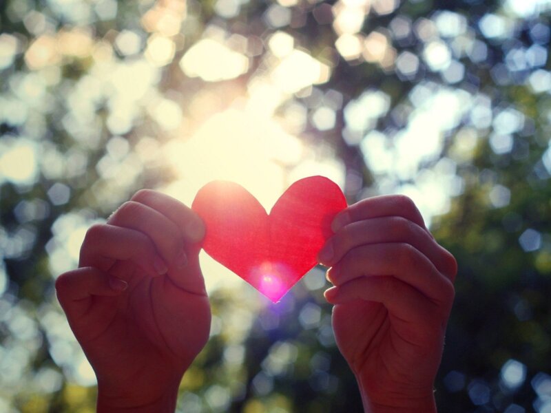 Hands Holding Red Heart — Serene