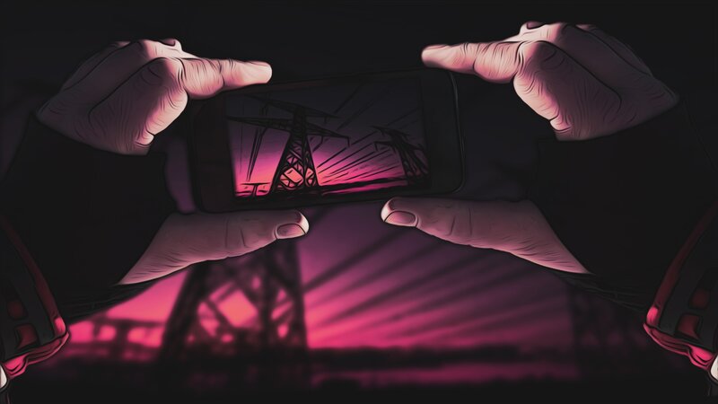 Hands Holding Smartphone