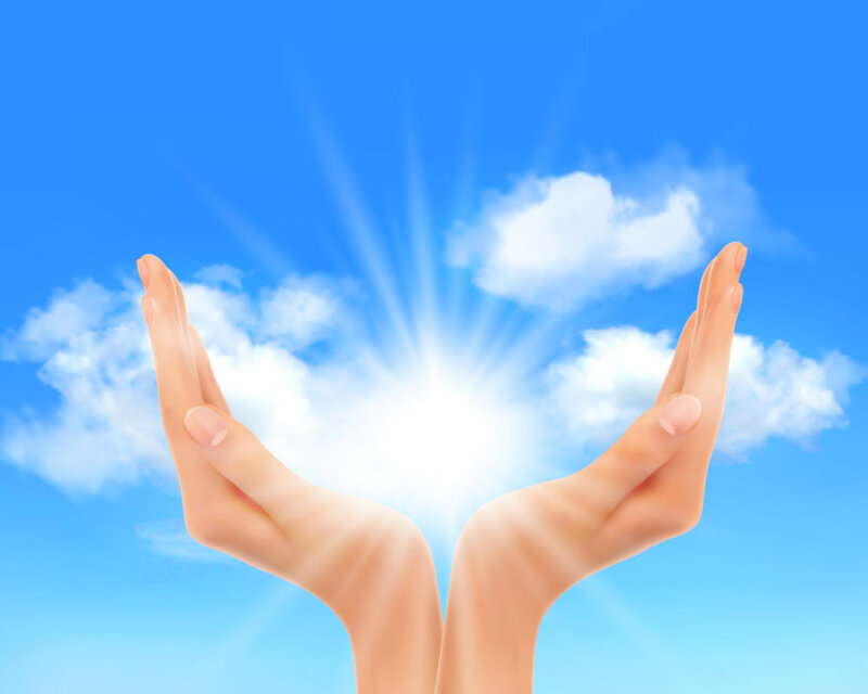 Hands Holding Sunlight