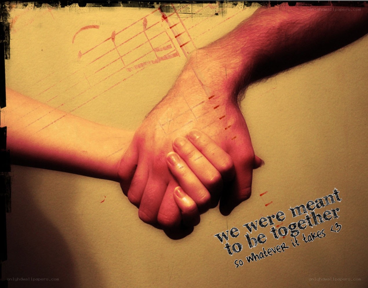 hands holding together