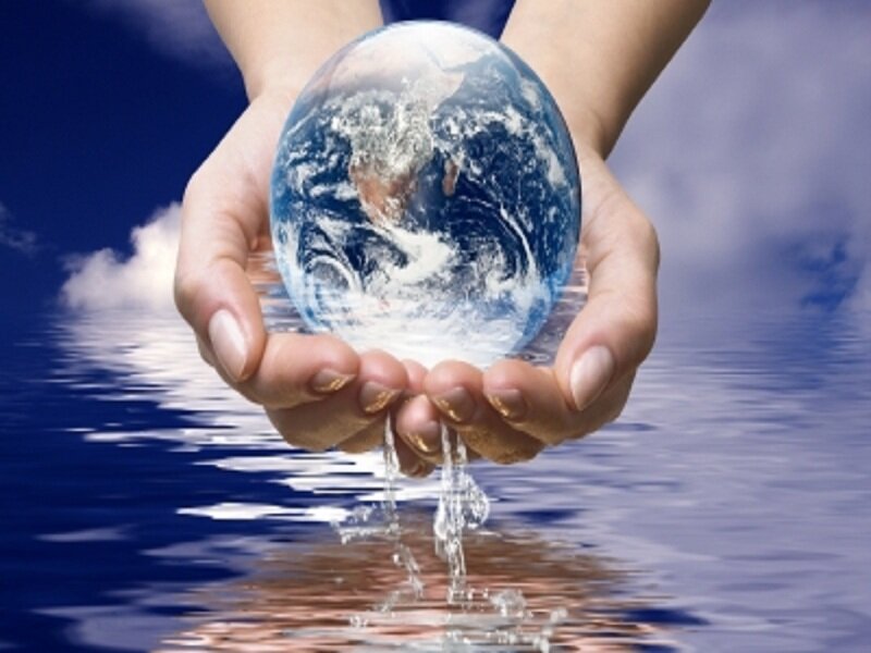 Hands Holding Water Globe