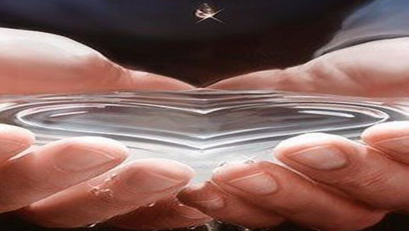 Hands Holding Water Heart