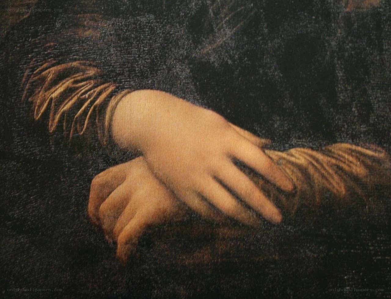 hands in a painting