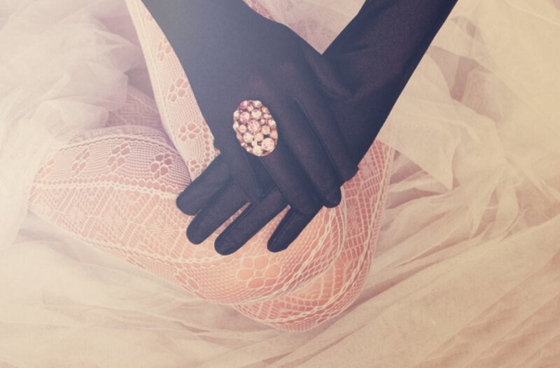 Hands in Black Gloves