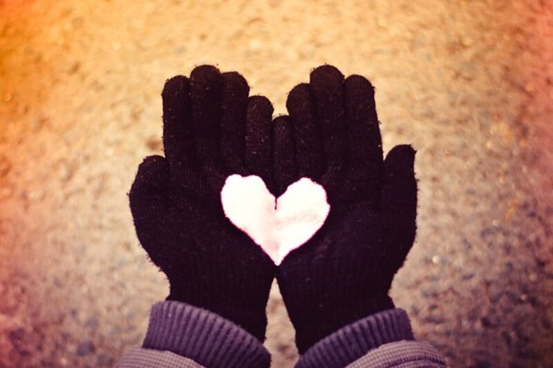 Hands in Black Gloves — Warm