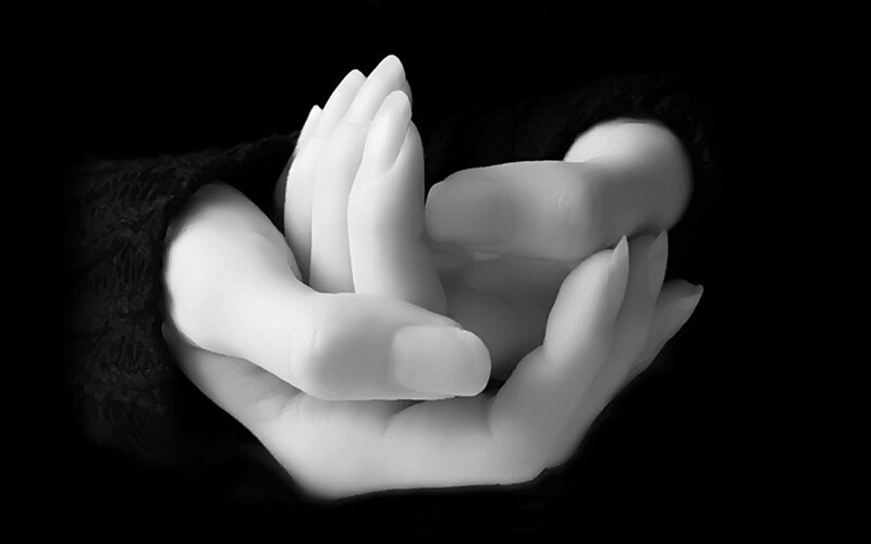 hands in prayer gesture