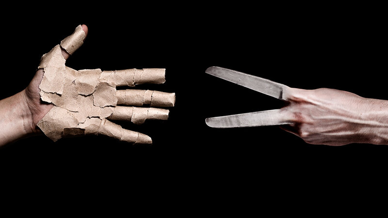 Hands in Rock-paper-scissors