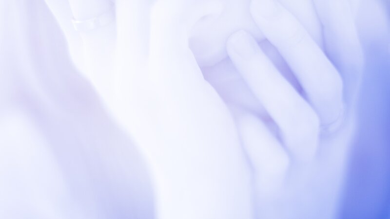 hands in soft light
