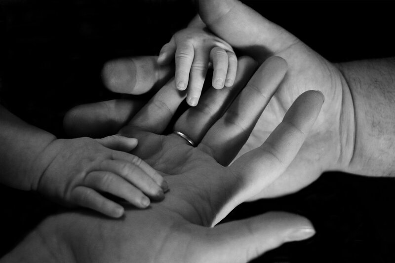 hands of a family