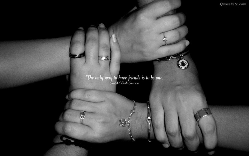 Hands of friendship
