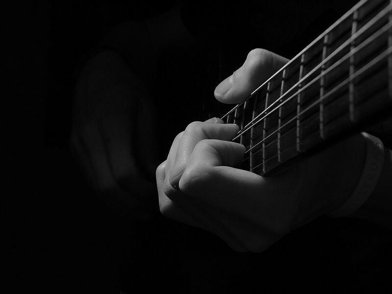 Hands on Guitar Fretboard