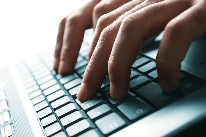 Hands on Keyboard — White