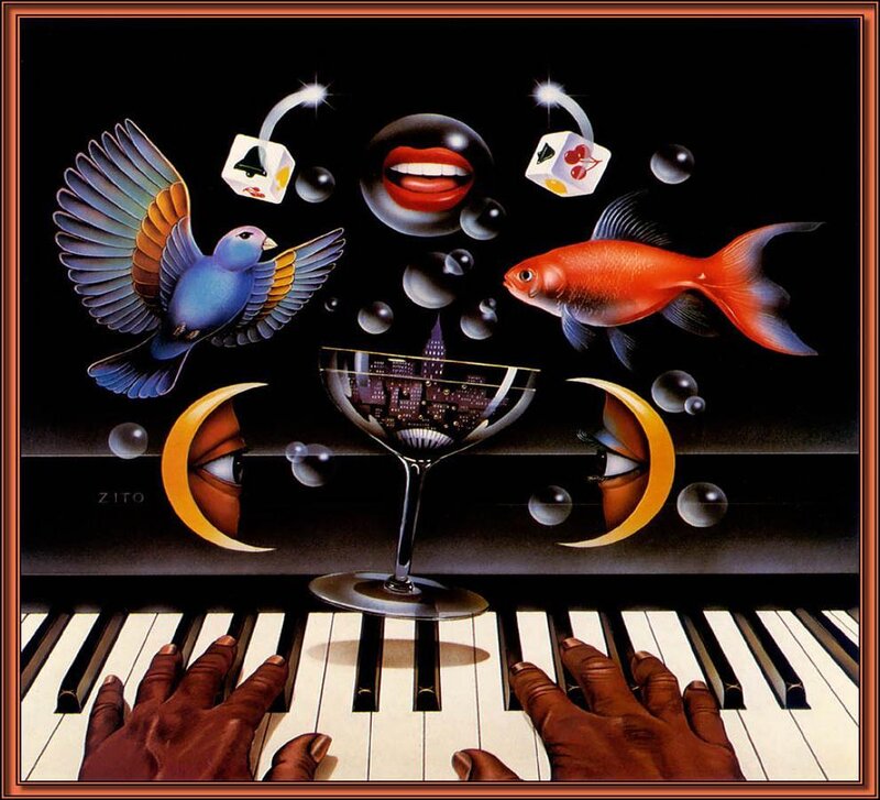 Hands on Piano Keys — Black