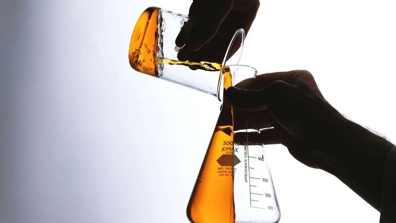 Hands Pouring Liquid — White
