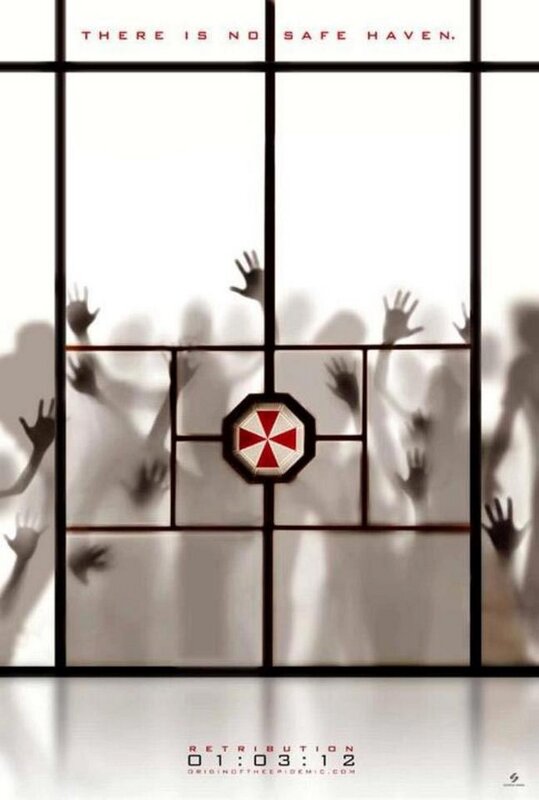 Hands Pressed Against Glass — White
