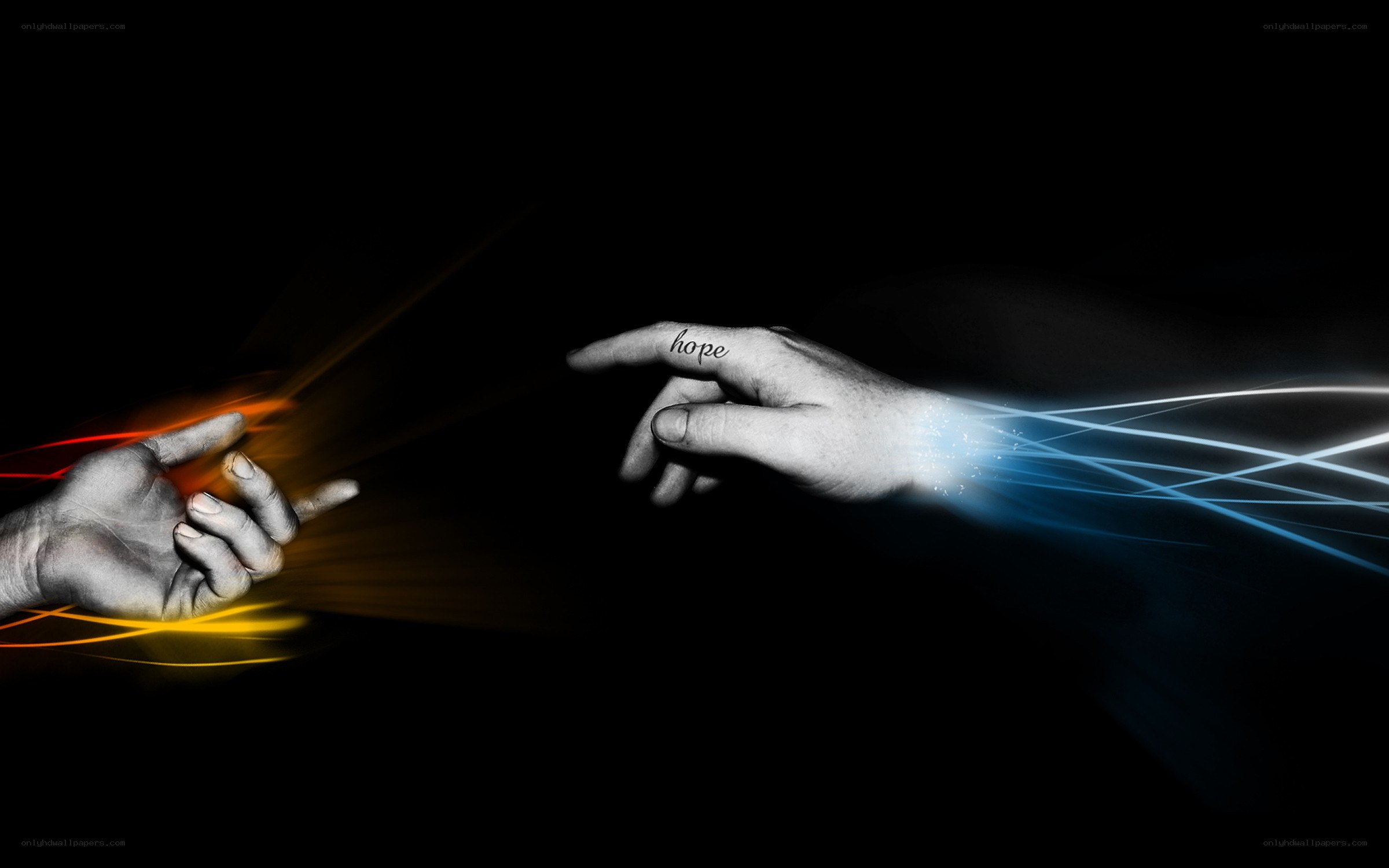 hands reaching for hope