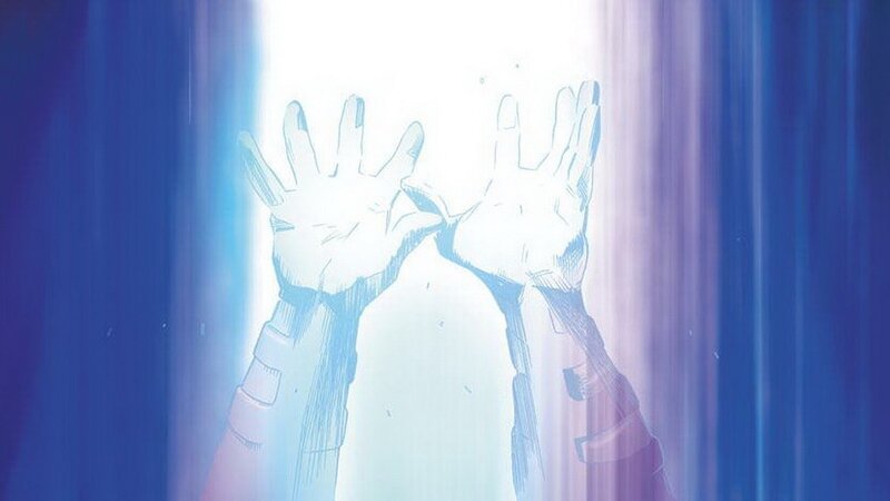 hands reaching for light