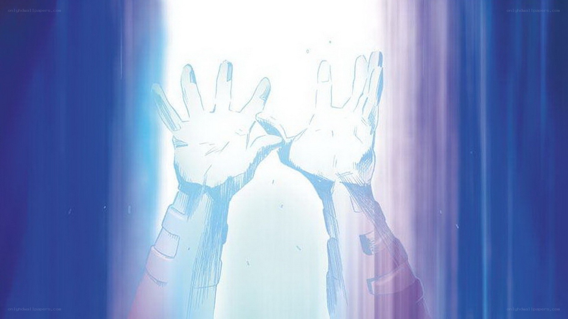 hands reaching for light