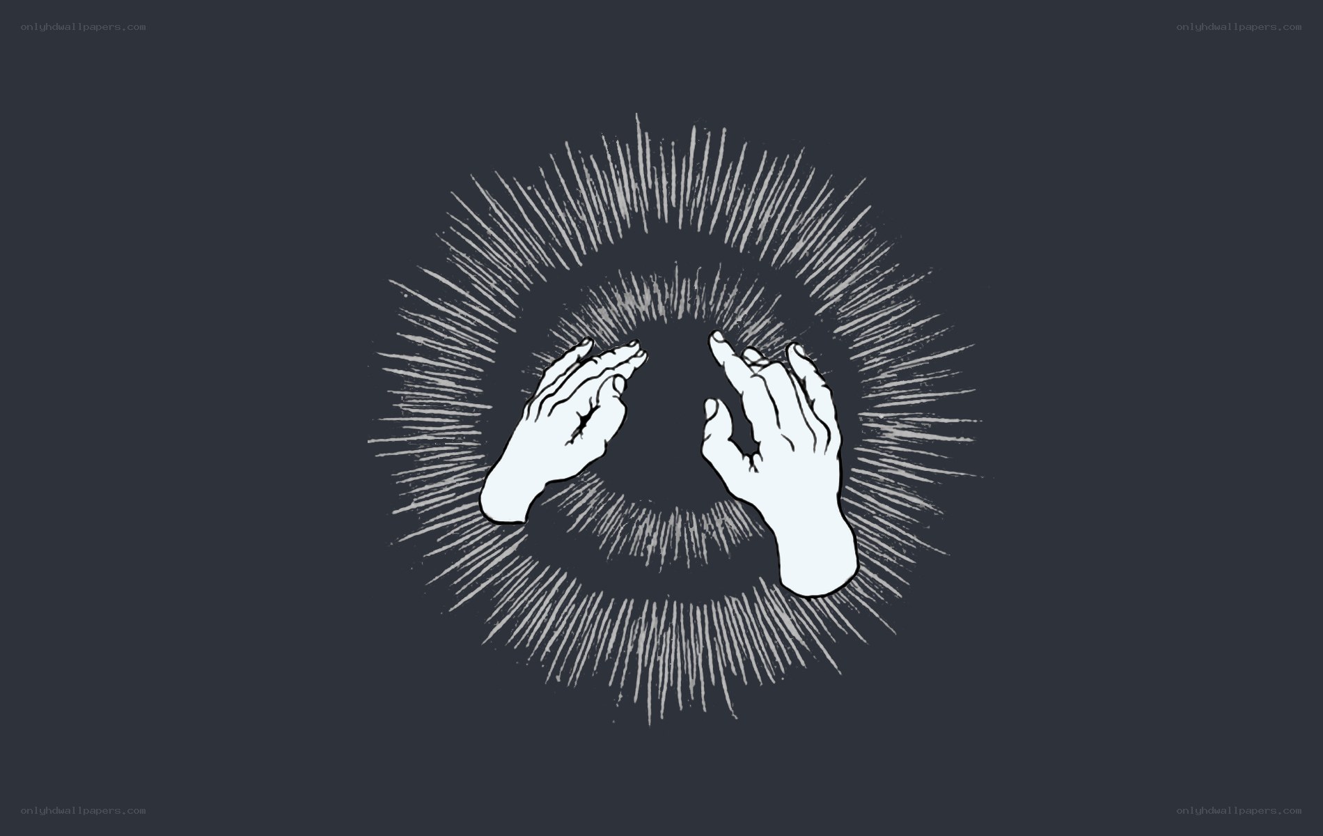 hands reaching for light