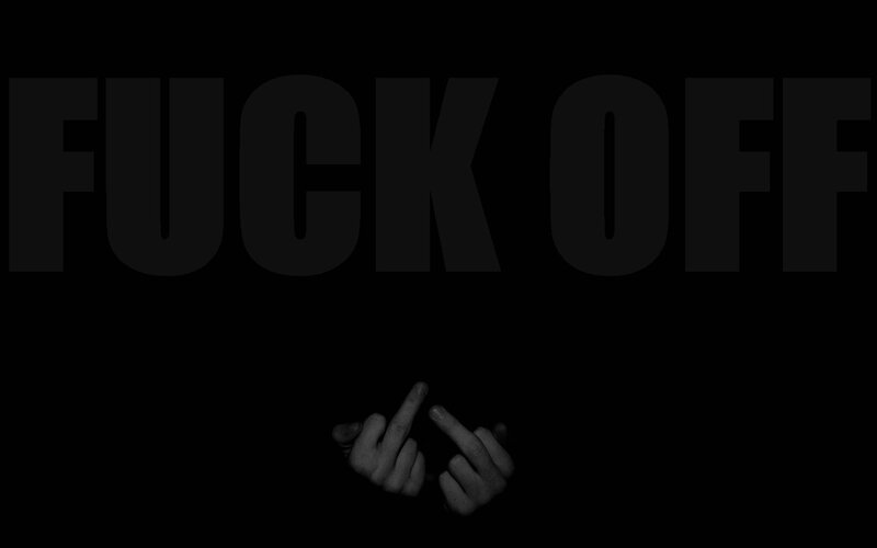 hands showing middle finger