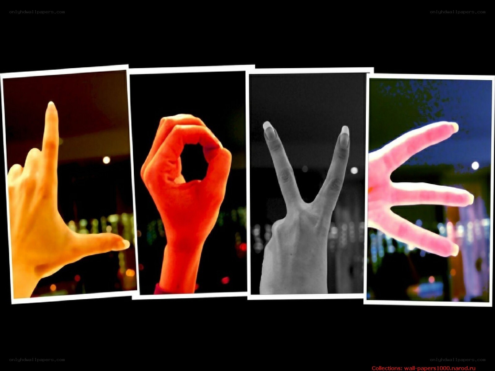 hands spelling love