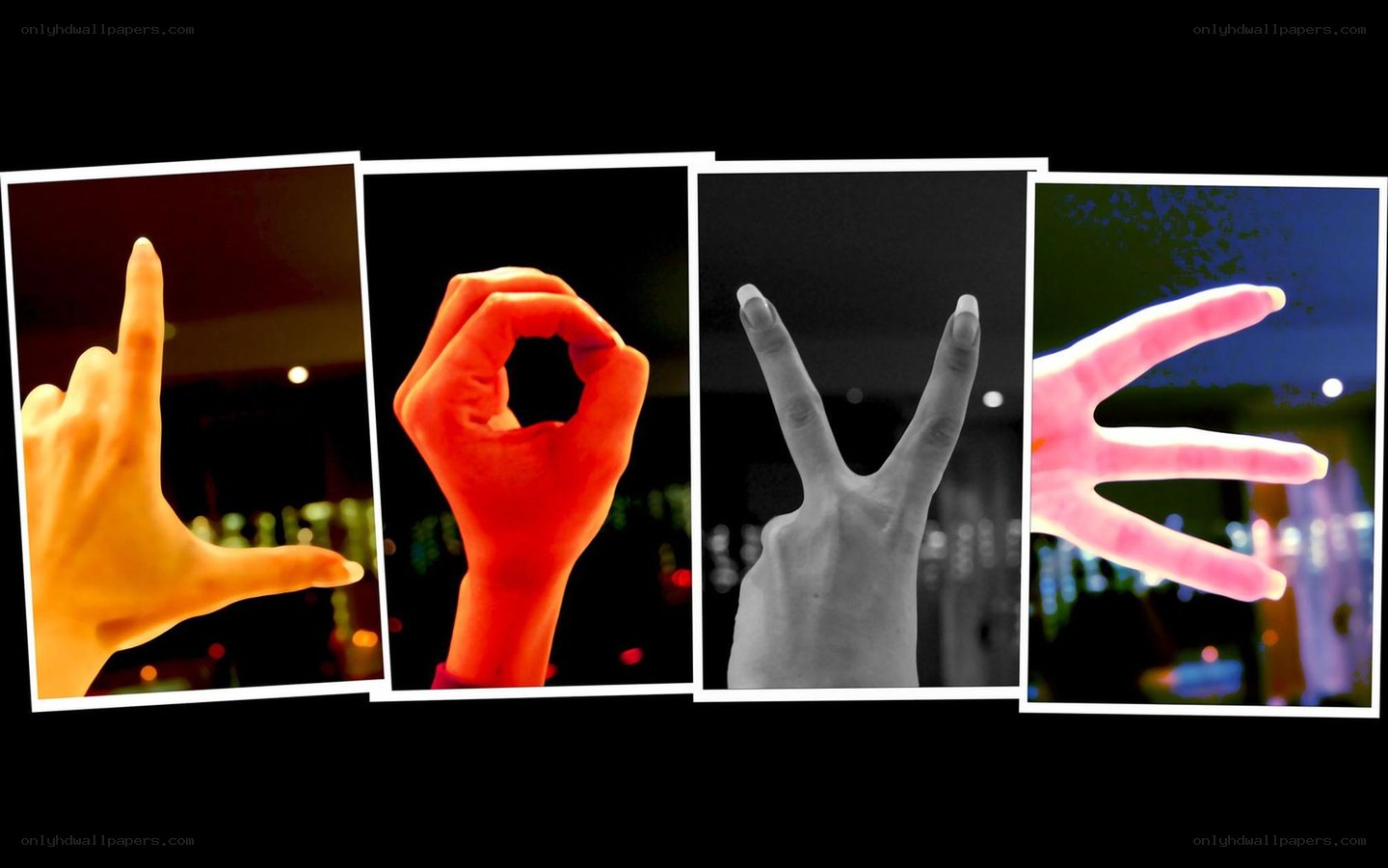 hands spelling love
