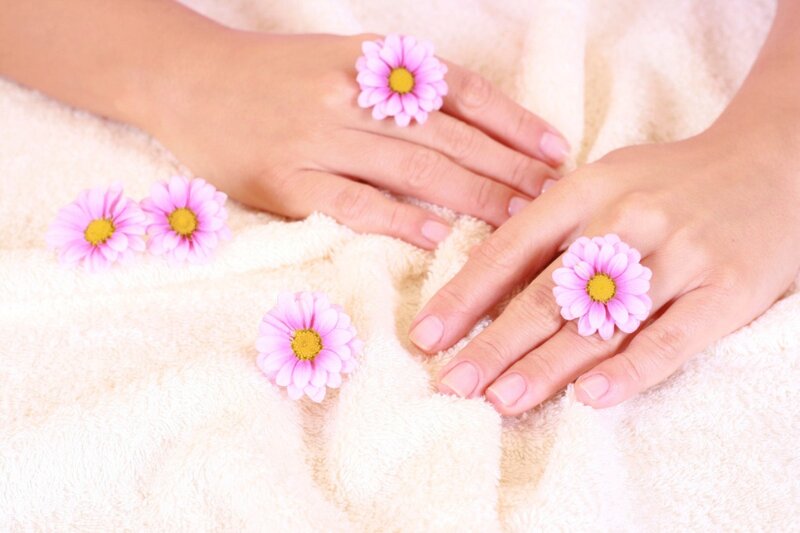 Hands with Flowers