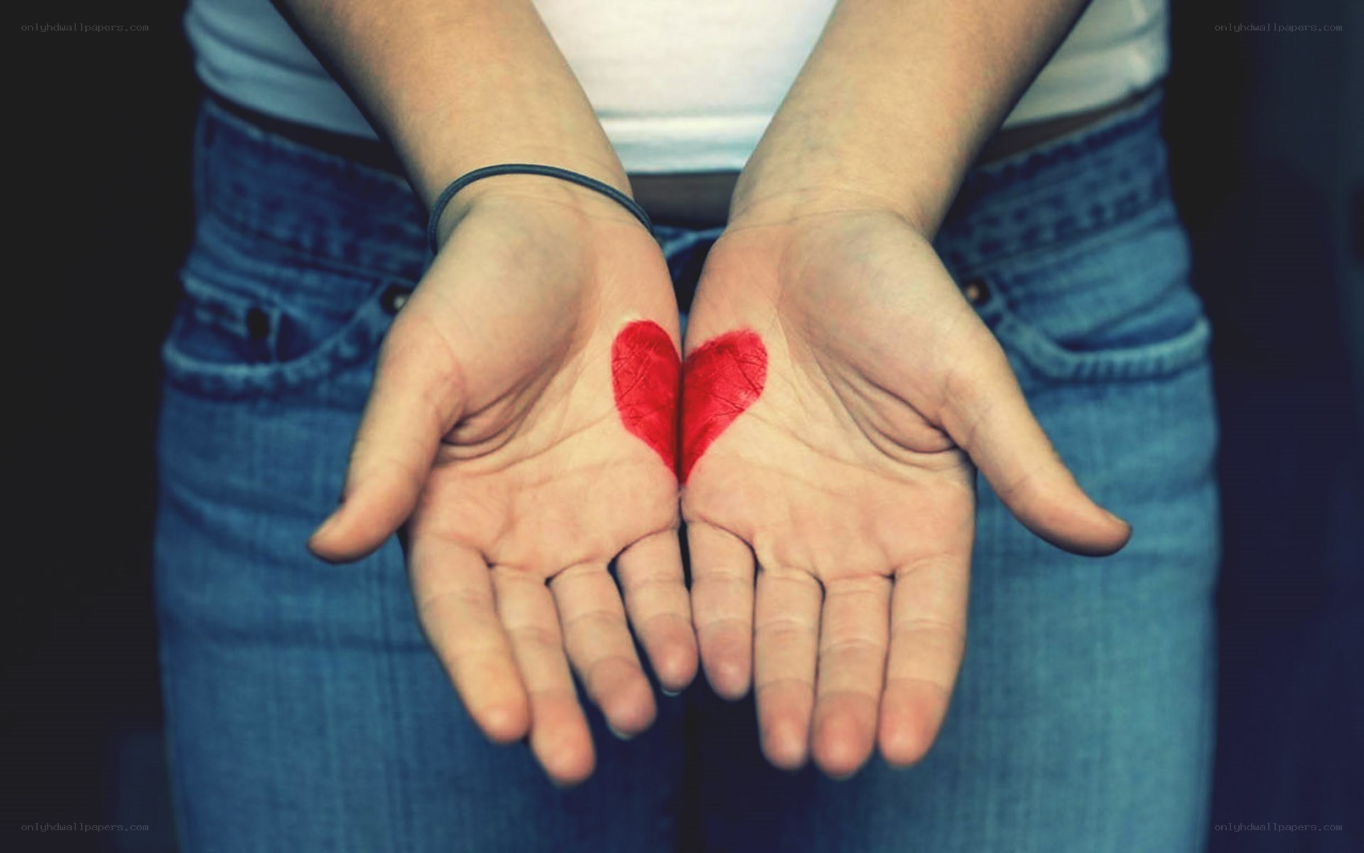 Hands with heart symbol