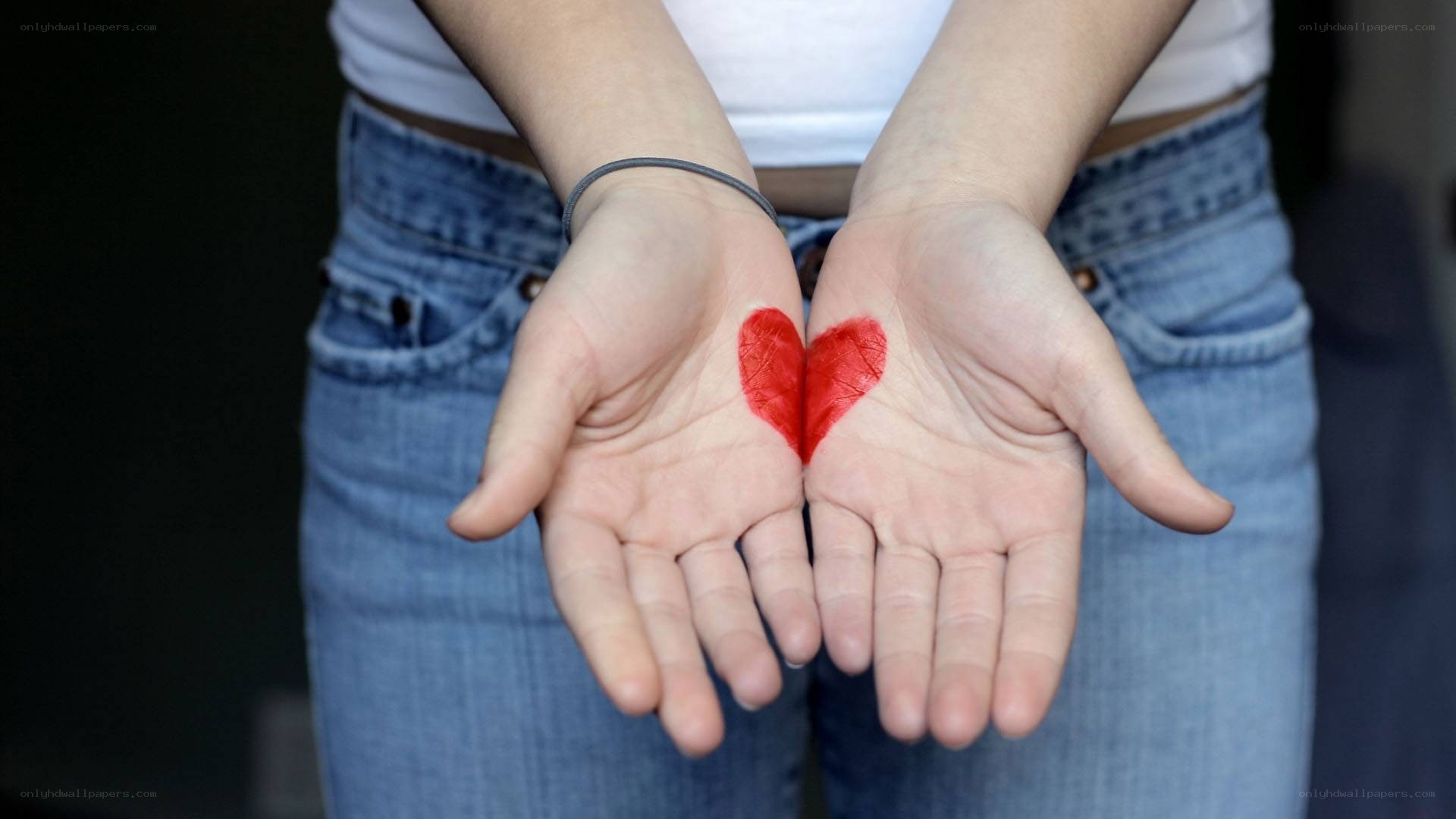 Hands with heart symbol