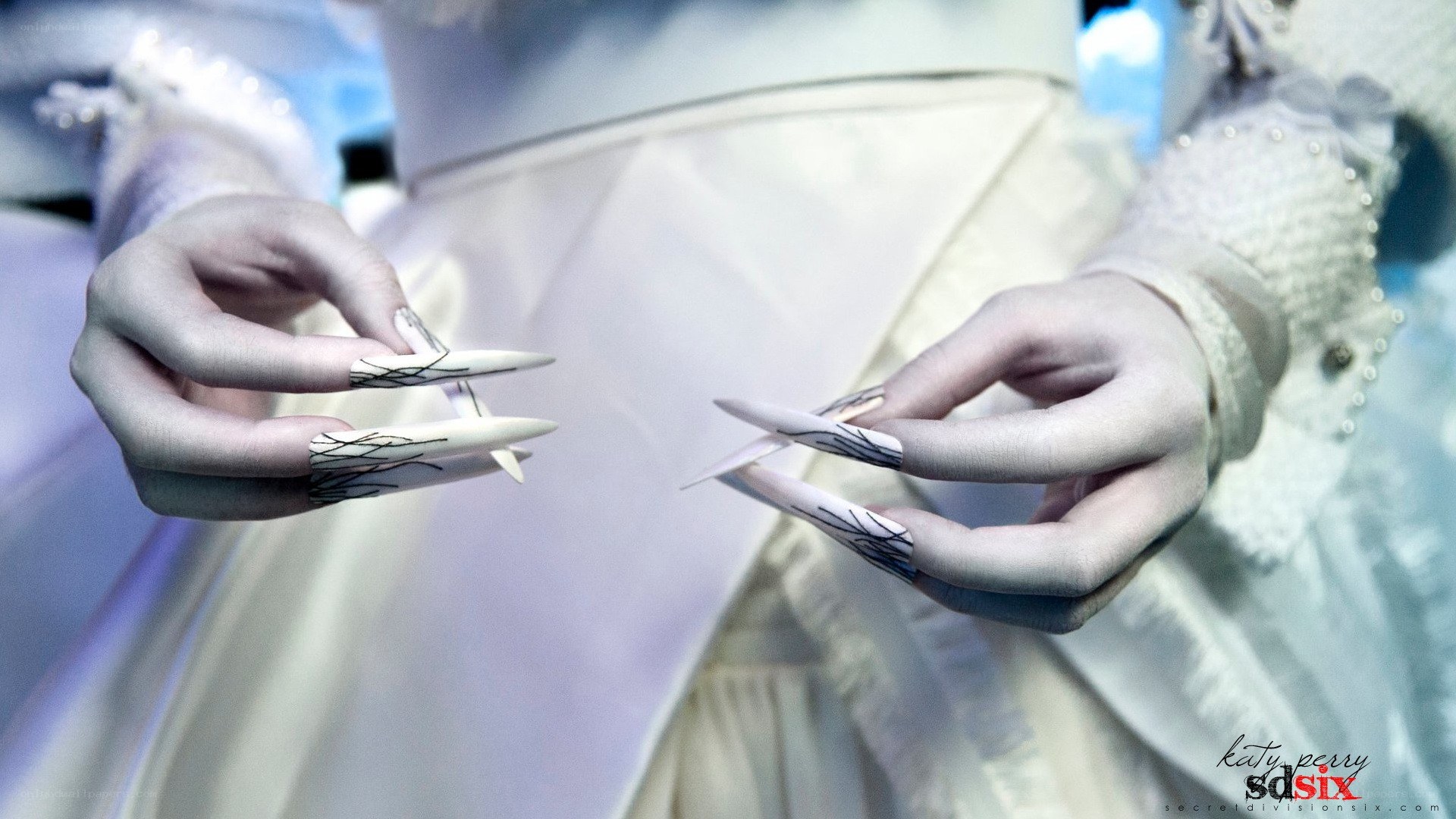 hands with long nails