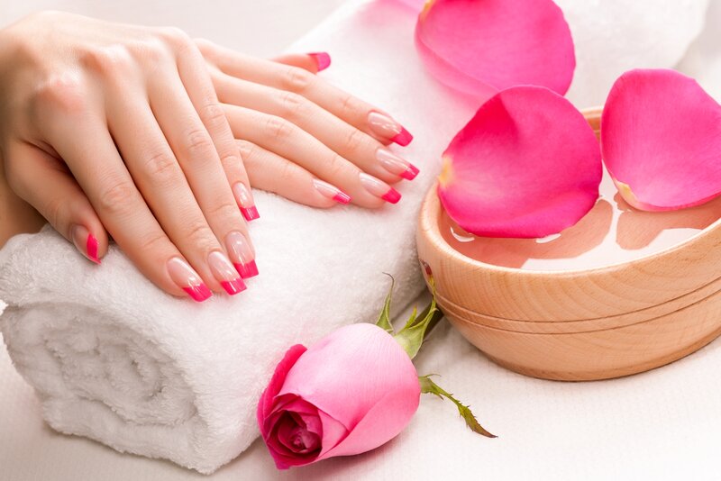 Hands with Manicure — Pink, Calm