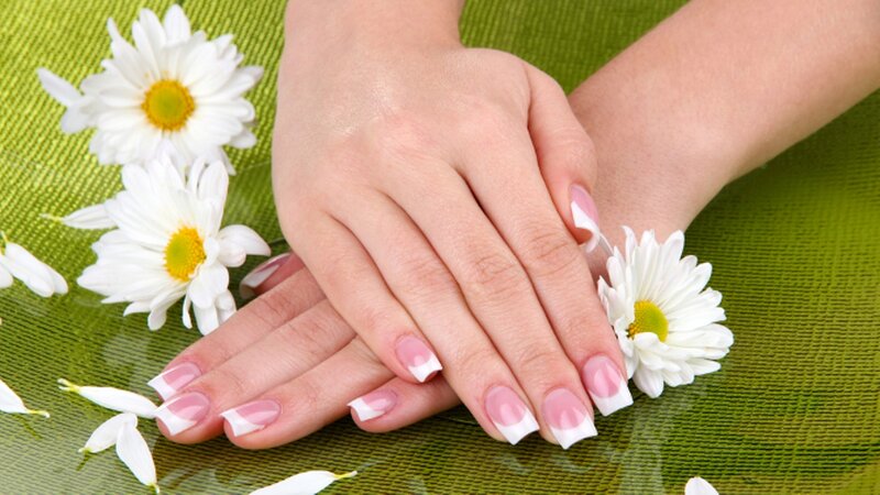 Hands with Manicure — White