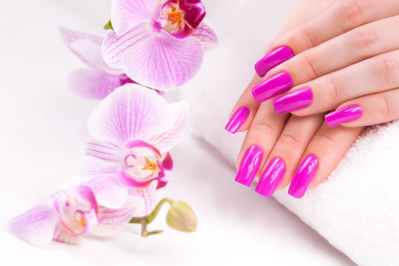 Hands with Pink Nails — Calm, Photograph
