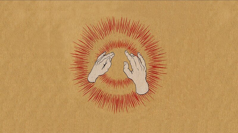 hands with radiant energy
