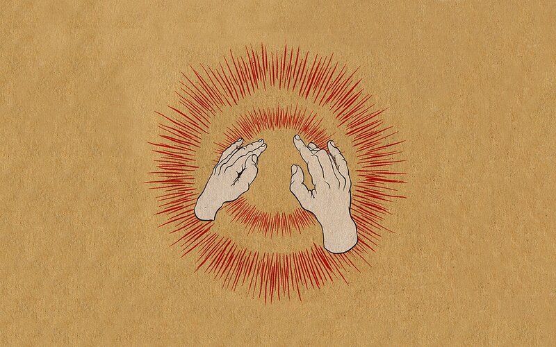 hands with red energy
