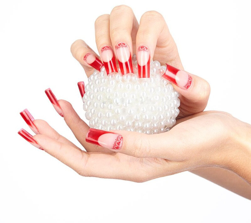Hands with Red Nails — Clean