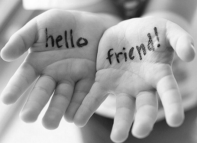 Hands with Writing — Black