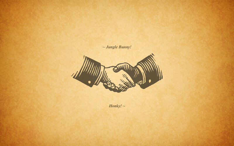 handshake illustration with text